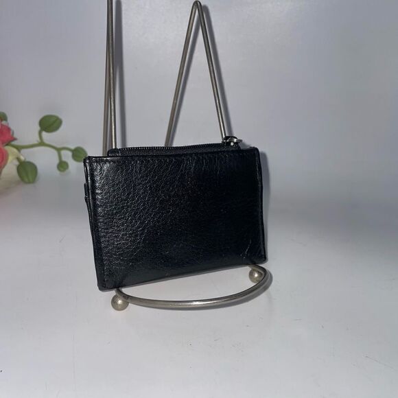 Brighton Black Leather Coin & Card Wallet - Picture 2 of 5